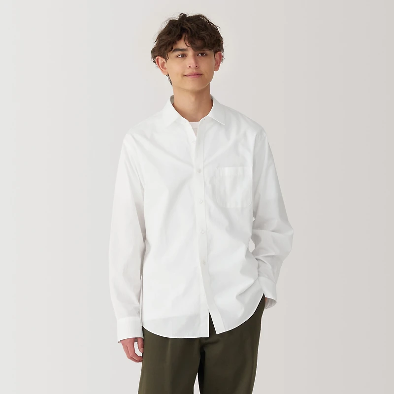 Men's Washed Broadcloth Long Sleeve Shirt