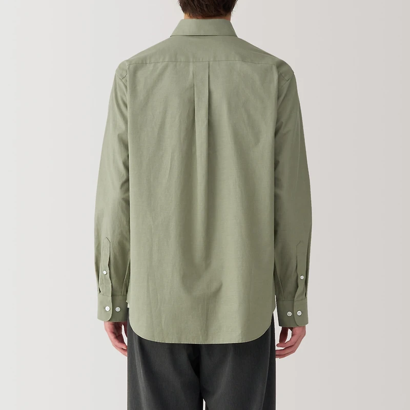 Men's Washed Broadcloth Long Sleeve Shirt