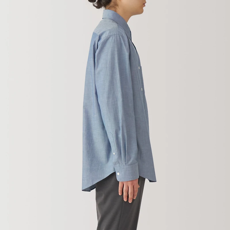 Men's Washed Broadcloth Long Sleeve Shirt