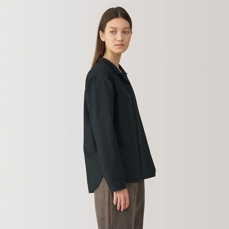 Labo Women's Silk Blend Open Collar Shirt