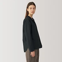 Labo Women's Silk Blend Open Collar Shirt