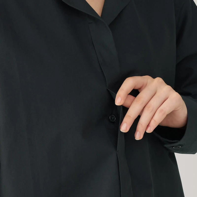 Labo Women's Silk Blend Open Collar Shirt