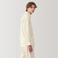 Labo Men's Brushed Cotton Twill Regular Collar Shirt