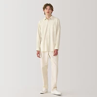 Labo Men's Brushed Cotton Twill Regular Collar Shirt