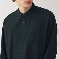 Labo Men's Brushed Cotton Twill Regular Collar Shirt