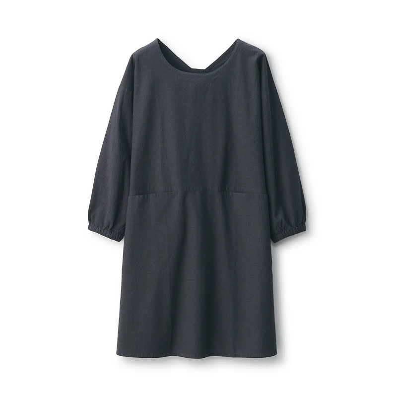 Easy Fit Long Sleeve Apron - Dark Grey