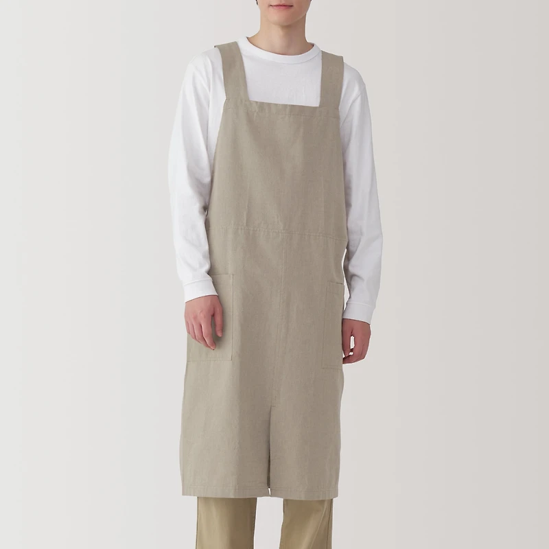 Plain Weave Cotton Shoulder Strap Apron
