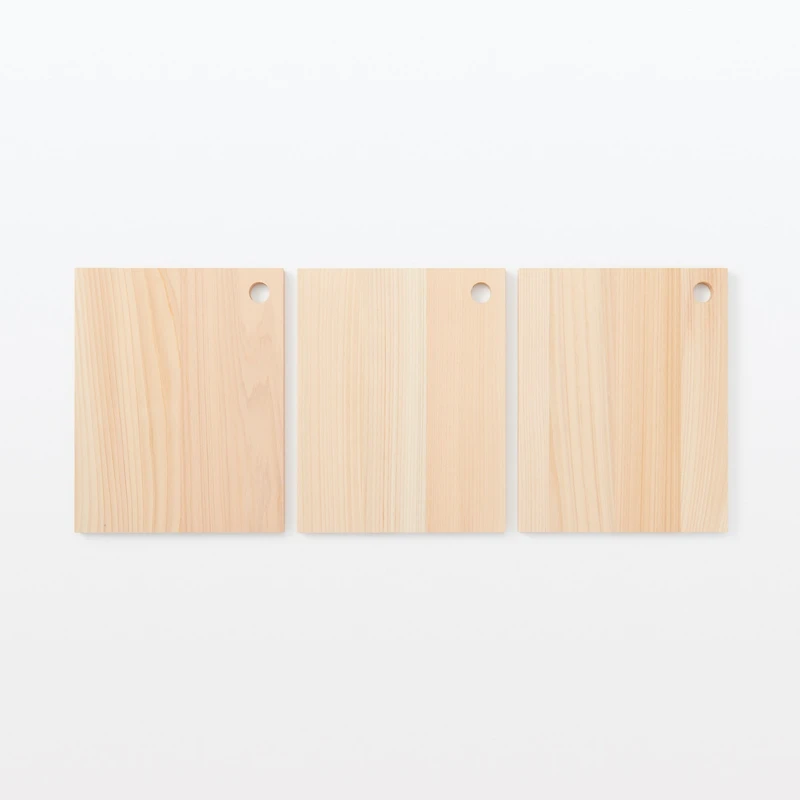 Hinoki Chopping Board Thin with Hang Hole