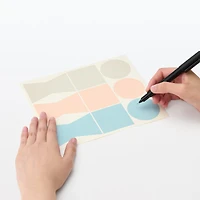 Writable Gift Stickers - Grey/Blue/Pink