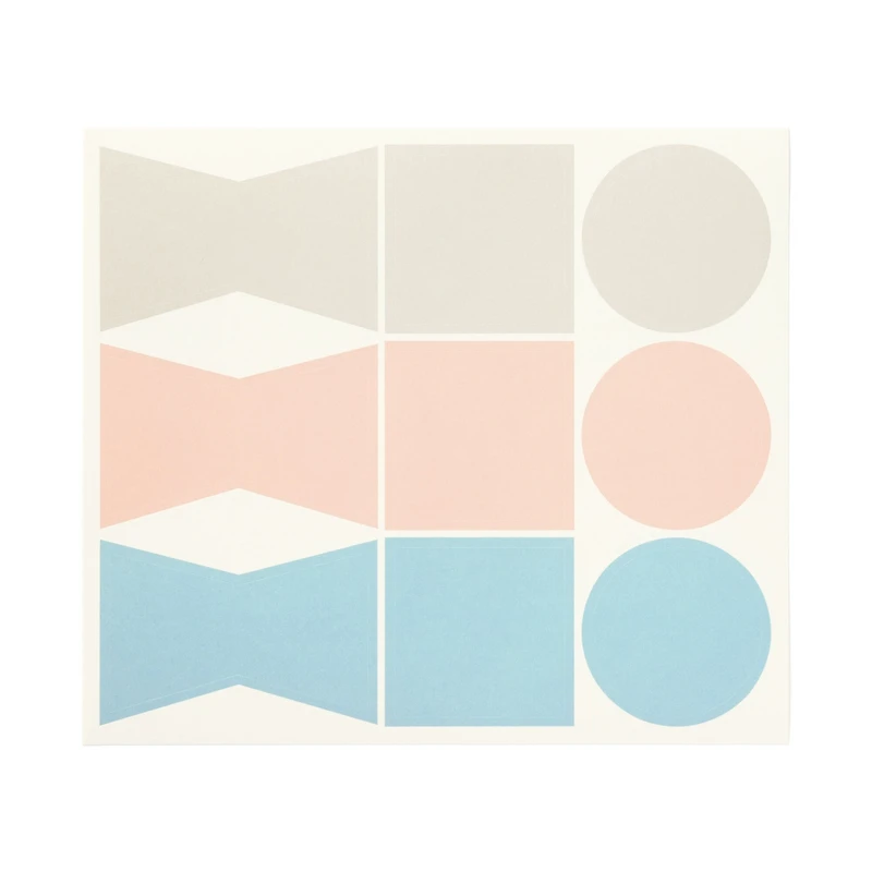 Writable Gift Stickers - Grey/Blue/Pink