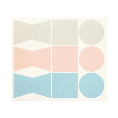 Writable Gift Stickers - Grey/Blue/Pink