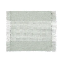 Indian Cotton Rib Coaster - Light Green
