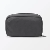 Wrinkled Nylon Wide-Opening Pouch