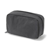 Wrinkled Nylon Wide-Opening Pouch