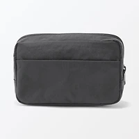Wrinkled Nylon Wide-Opening Pouch - Large
