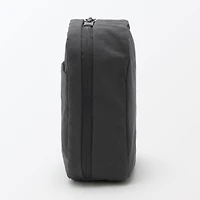 Wrinkled Nylon Wide-Opening Pouch - Square