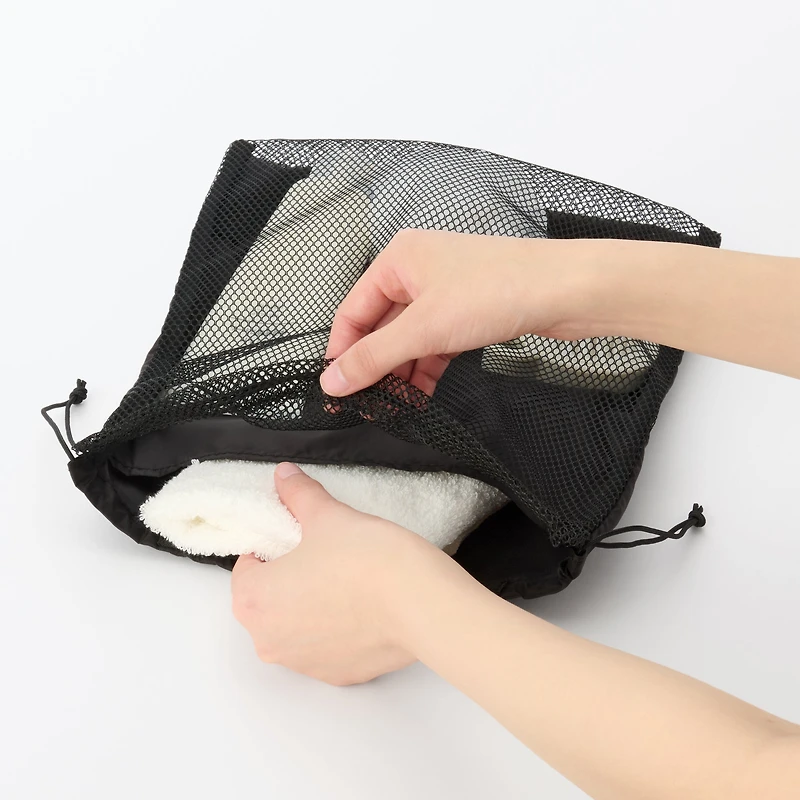 Polyester Mesh Drawstring Bag - Medium