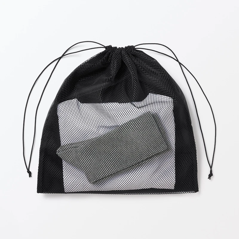 Polyester Mesh Drawstring Bag - Large