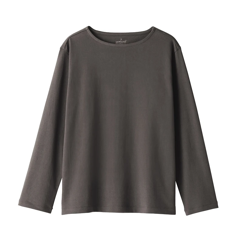 Women's Heavy Weight Boat Neck Long Sleeve T-Shirt