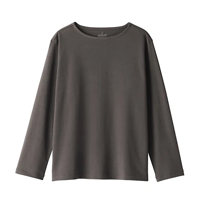 Women's Heavy Weight Boat Neck Long Sleeve T-Shirt