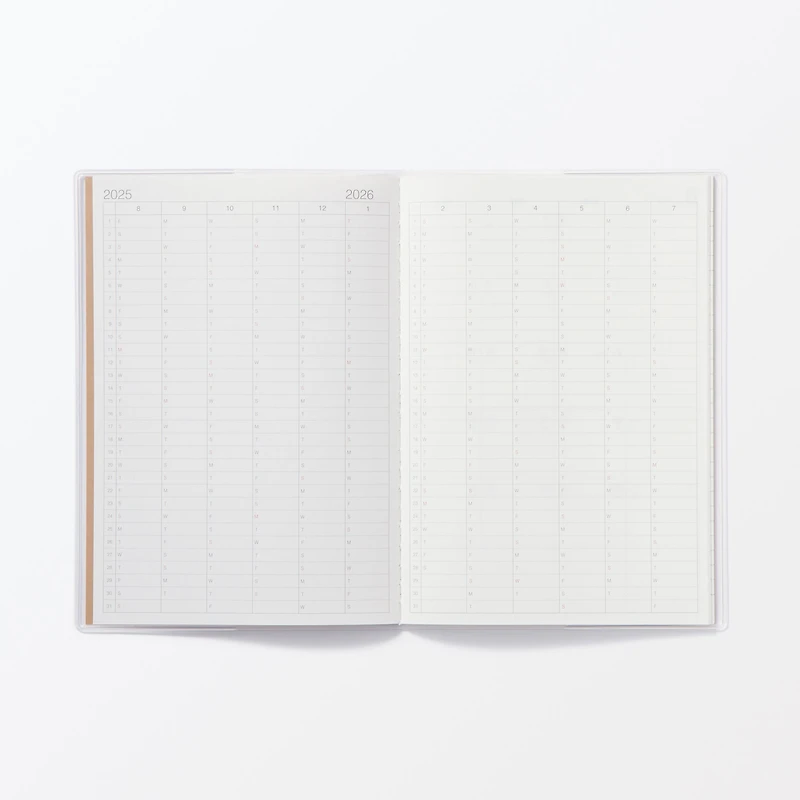B6 Monthly Planner From Aug. 2025 - Mon. Start