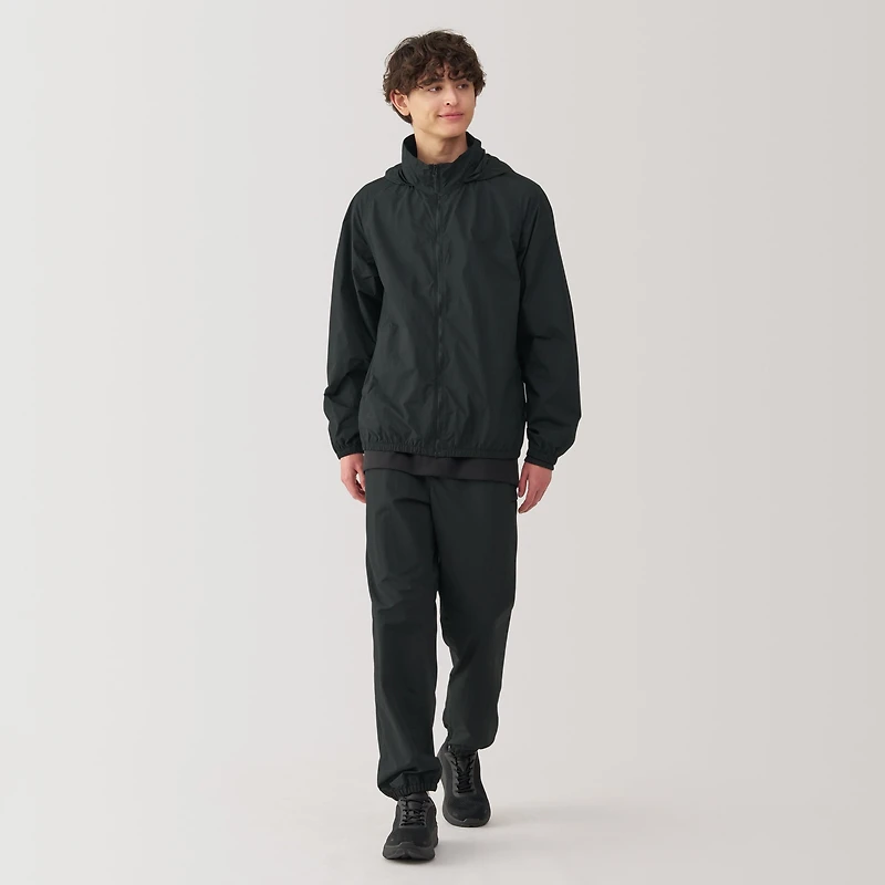 Men's Water Repellent Nylon Packable Windbreaker
