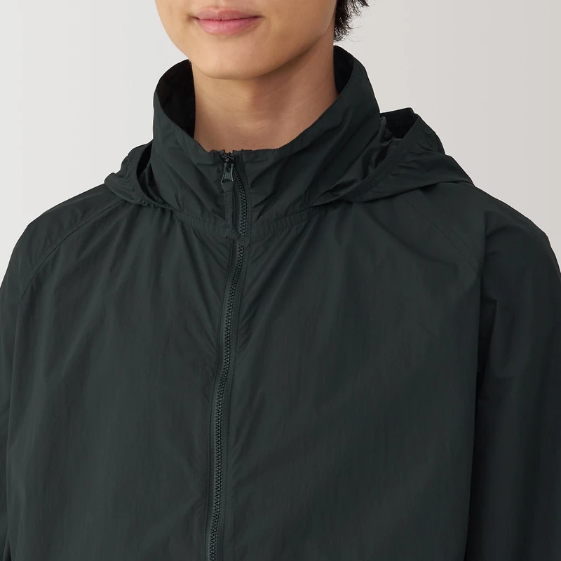 Men's Water Repellent Nylon Packable Windbreaker