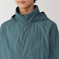 Men's Water Repellent Nylon Packable Windbreaker