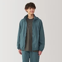Men's Water Repellent Nylon Packable Windbreaker