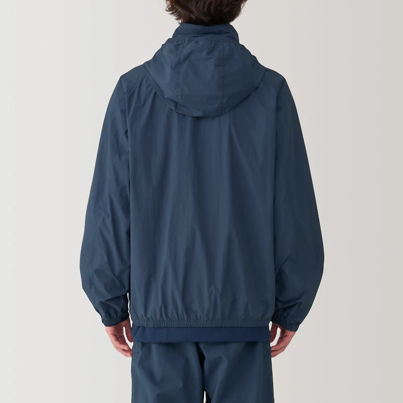 Men's Water Repellent Nylon Packable Windbreaker
