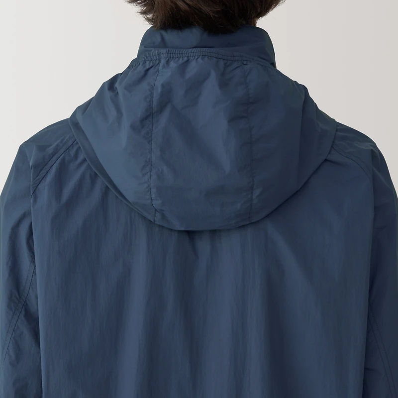 Men's Water Repellent Nylon Packable Windbreaker