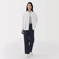 Kapok Blend Denim Straight Pants