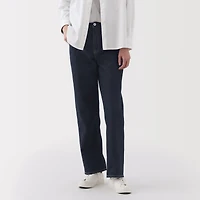 Kapok Blend Denim Straight Pants