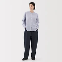 Women's Kapok Blend Denim Wide Tapered Pants