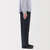 Women's Kapok Blend Denim Wide Tapered Pants