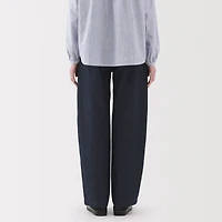 Women's Kapok Blend Denim Wide Tapered Pants