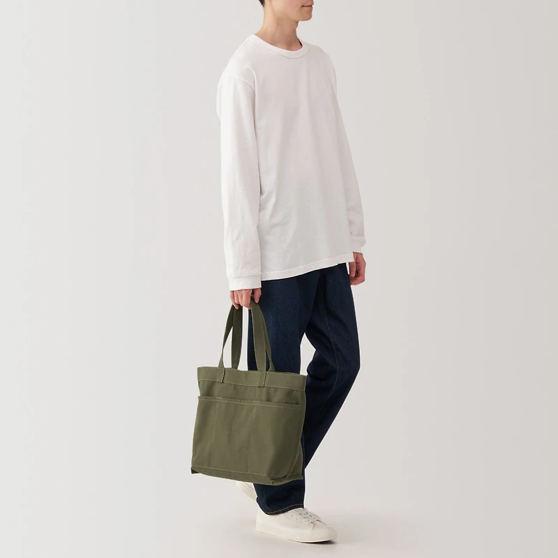 Canvas Wide Tote Bag