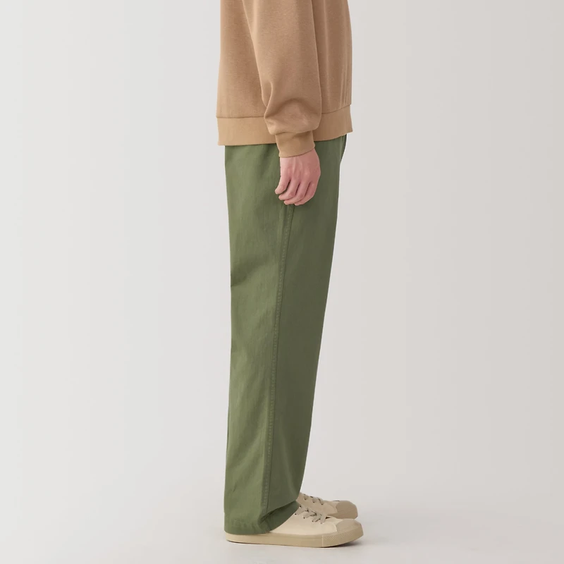 Men's Washed Chino Wide Pants