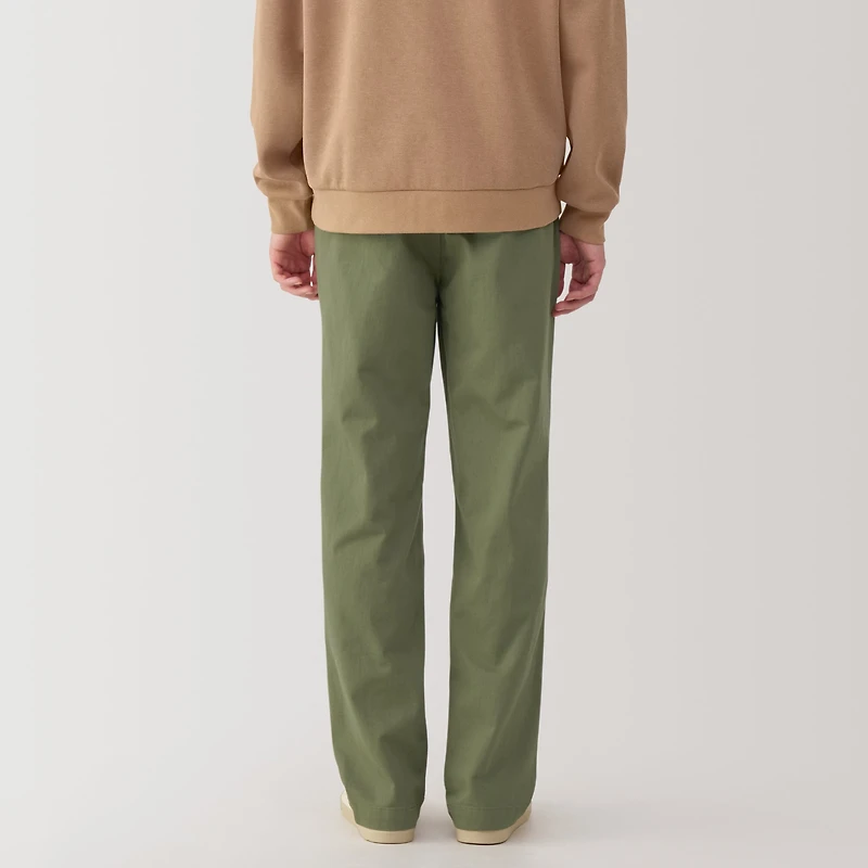 Men's Washed Chino Wide Pants