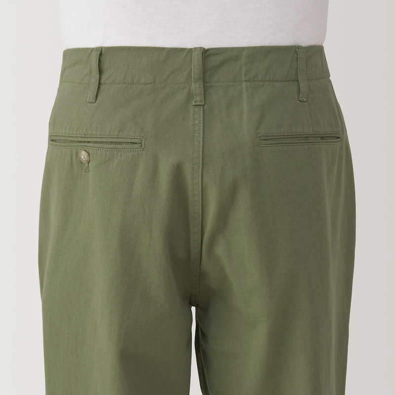 Men's Washed Chino Wide Pants