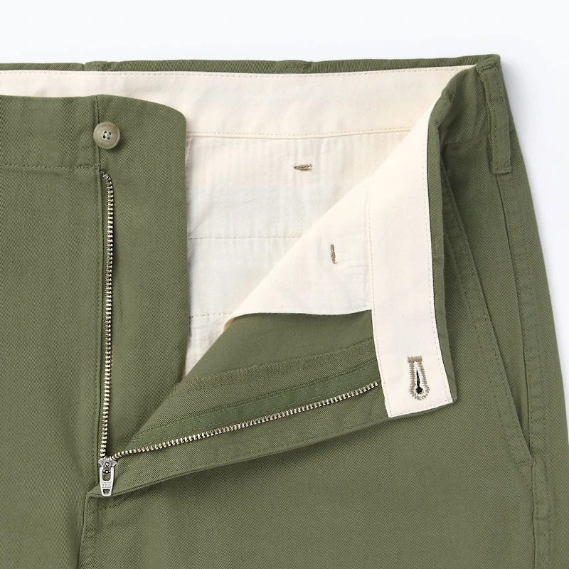Men's Washed Chino Wide Pants