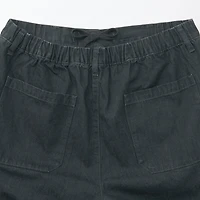Men's Washed Denim Easy Pants