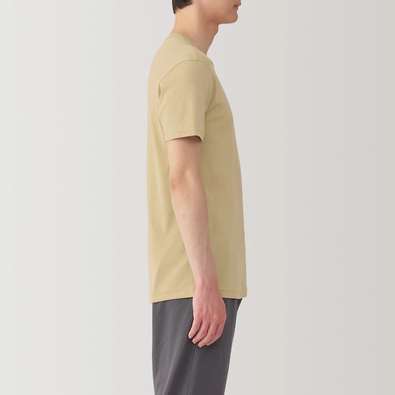 Men's Moisture-Wicking Cotton Crew Neck Short Sleeve T-Shirt