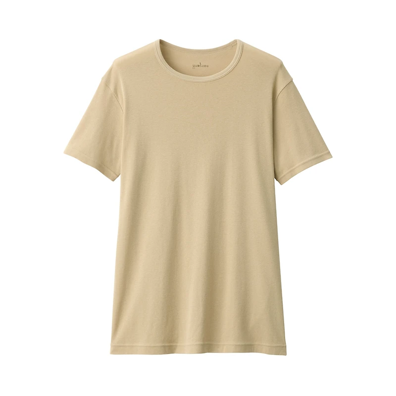 Men's Moisture-Wicking Cotton Crew Neck Short Sleeve T-Shirt