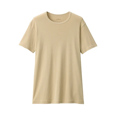 Men's Moisture-Wicking Cotton Crew Neck Short Sleeve T-Shirt
