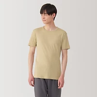 Men's Moisture-Wicking Cotton Crew Neck Short Sleeve T-Shirt