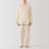Men's Side Seamless Double Gauze Pajamas