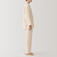 Men's Side Seamless Double Gauze Pajamas