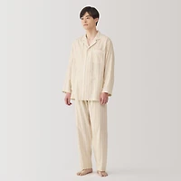 Men's Side Seamless Double Gauze Pajamas