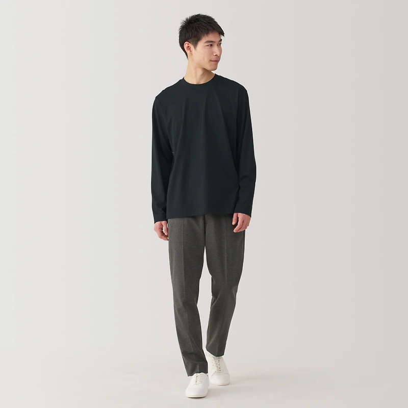 Men's Jersey Crew Neck Long Sleeve T-Shirt